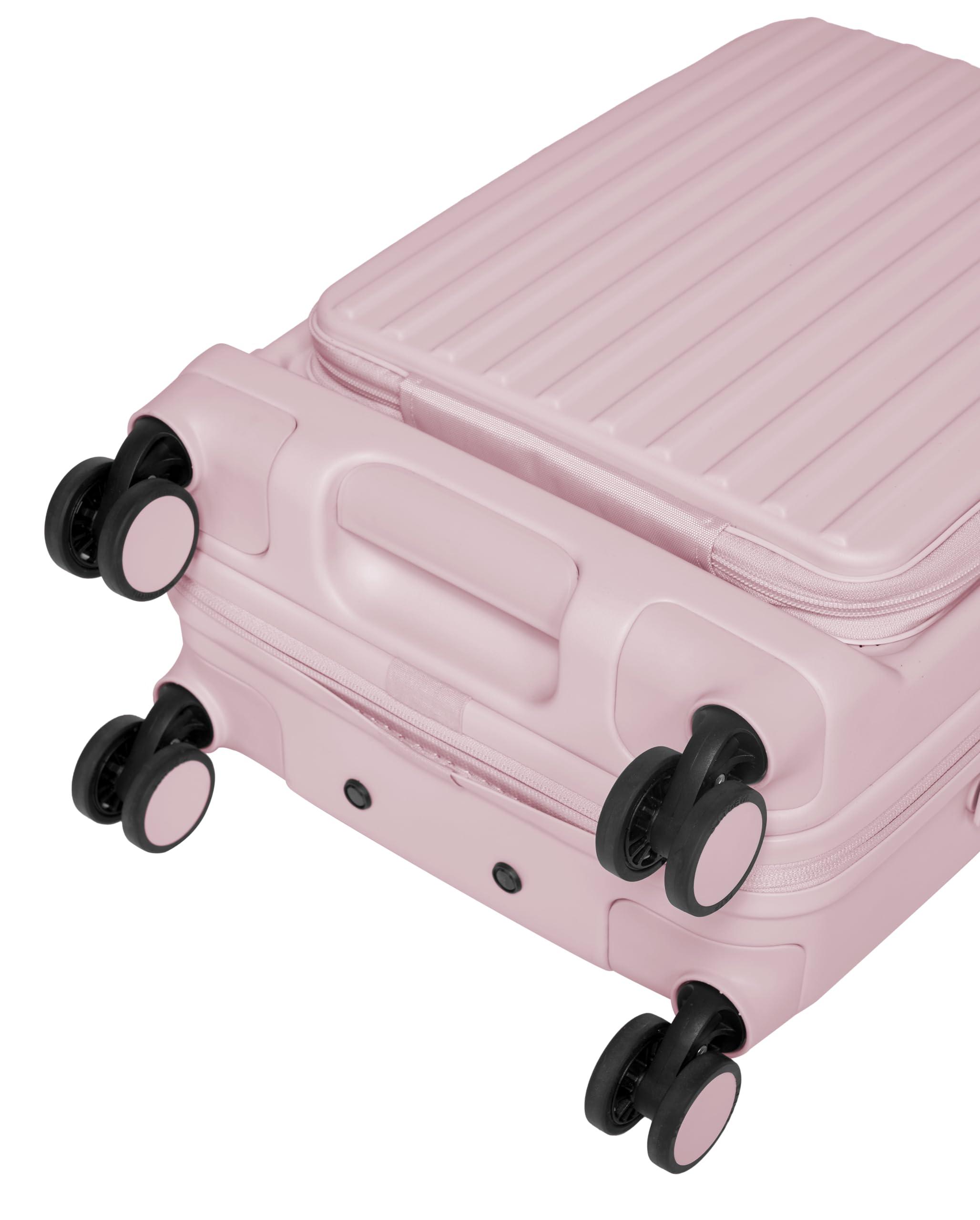 acer Acer Hardside Expandable Luggage Laptop Bag with Spinner Wheels, Pink