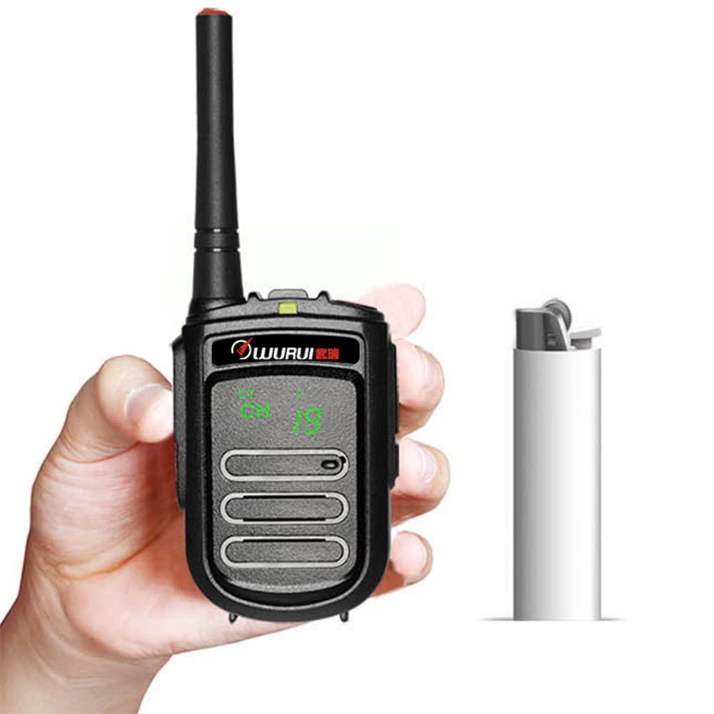 TXQ Wurui DP168 dmr walkie Talkie 2 Pack Mini Cheap Digital uhf Two Way Radio gmrs Long Range for Workplace Adults Skiing intercom Hospital Hotel Waterproof (2 PCS)