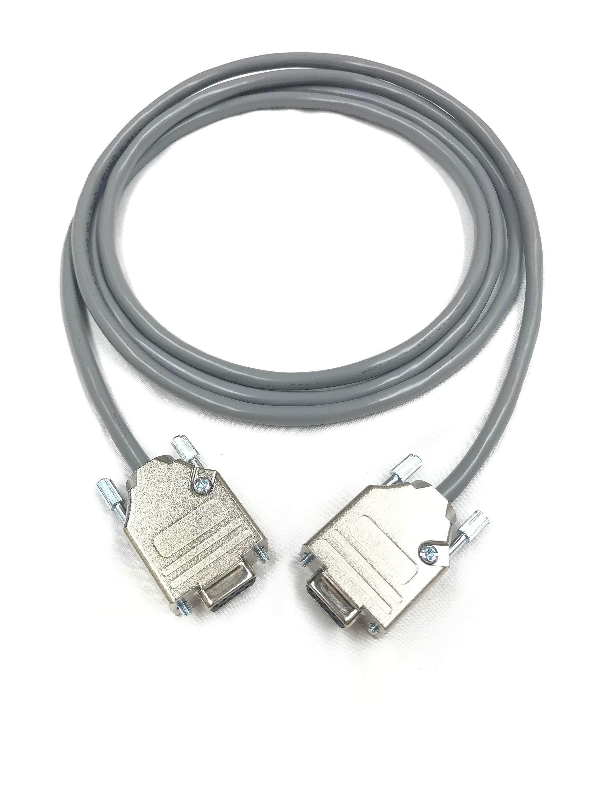 Custom Cable Connection 10 Foot DB9 Female to Female RS232 Serial Cable - 24 AWG with Grey PVC Jacket - Made in USA by Custom Cable Connection