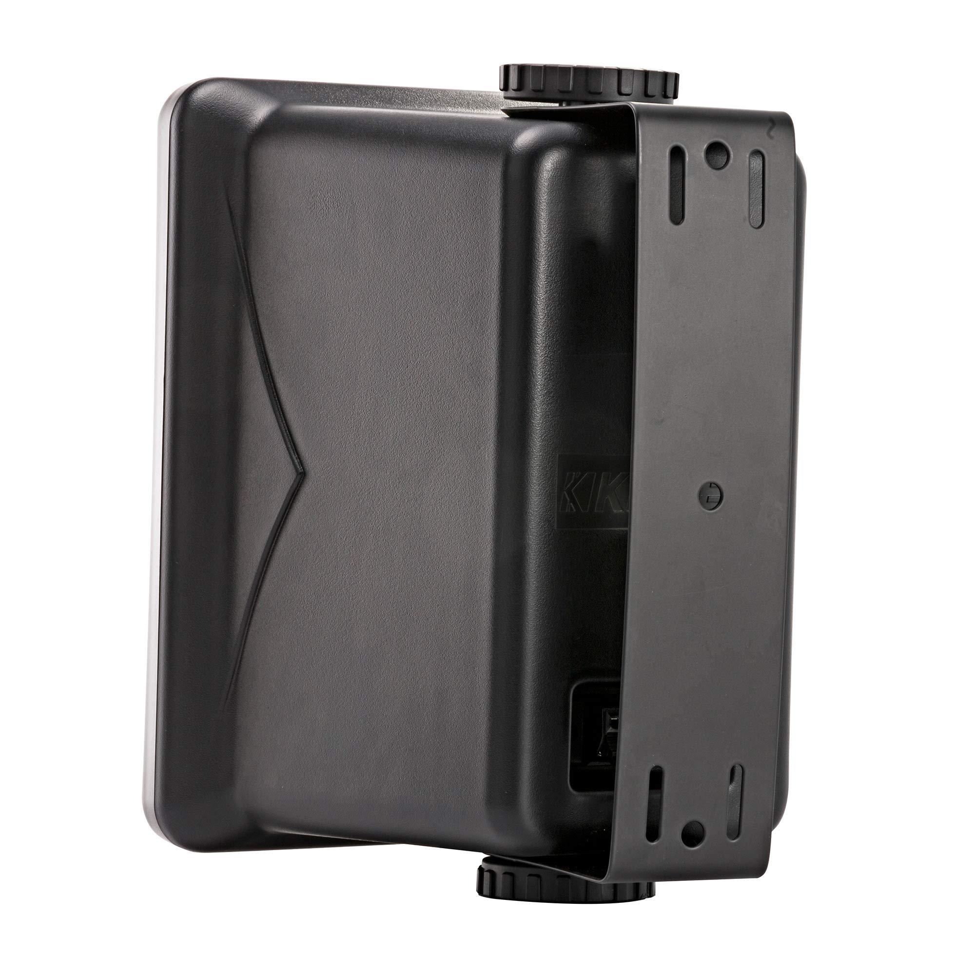 KICKER KICKER KB6 Indoor Outdoor Patio Speaker Bundle in Black 4 Speakers Total