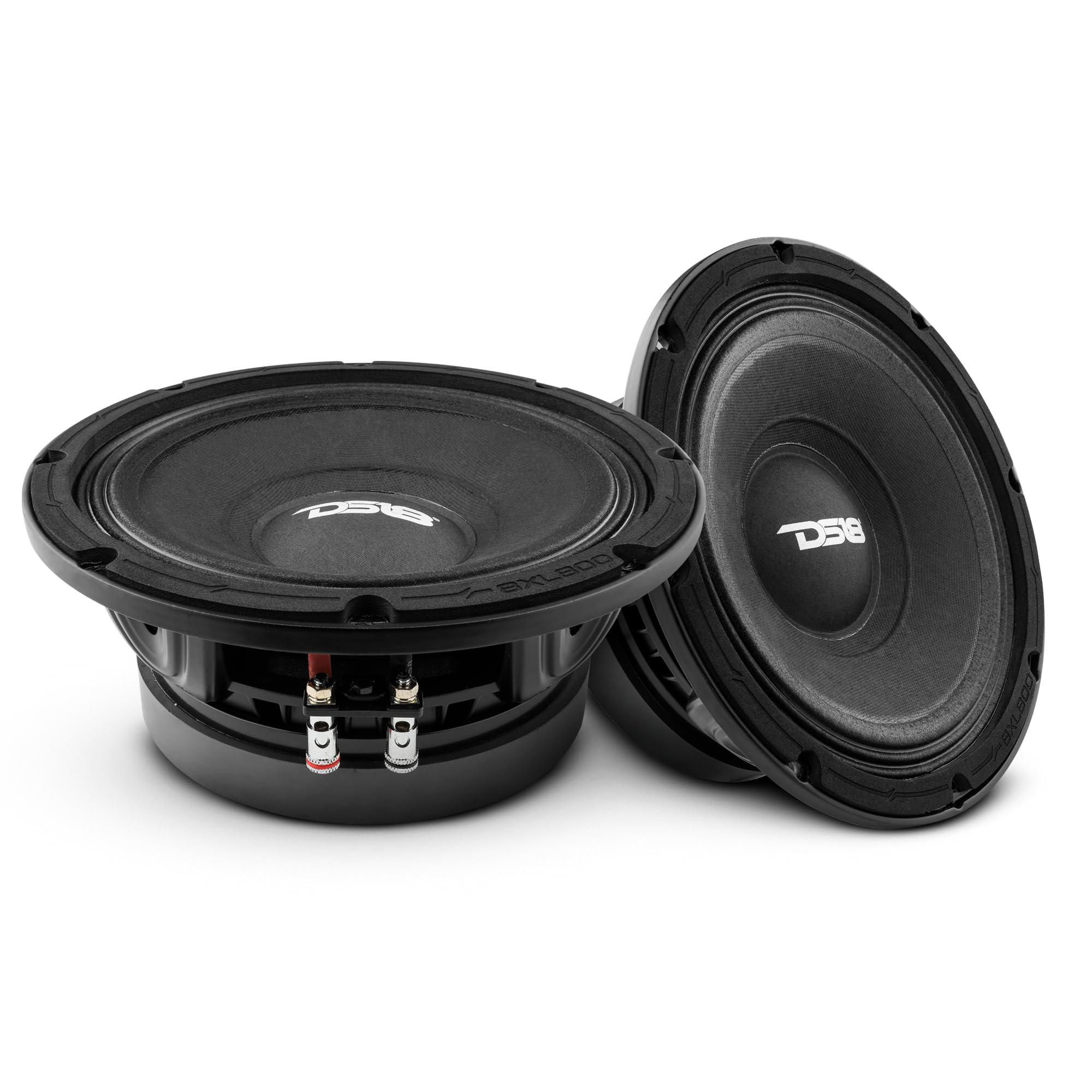 DS18 DS18 8XL800-4 PRO XL 8" Mid-Range Loudspeaker 400 Watts Rms 4 Ohm - Pro Midrange 8" Speaker Great for High-Performance Audio Applications - 1 Speaker