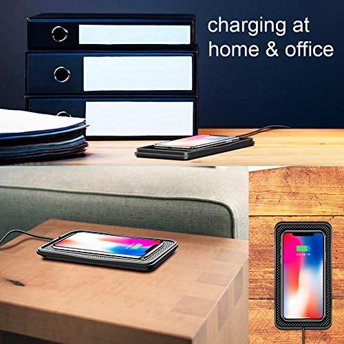 POLMXS Wireless Charger,POLMXS 10W Wireless car Charger Charging pad Fast Wireless Phone Charger pad Andriod Cell Phone Wireless Charging mat Galaxy Note10/S21/S10/S9/S22(C3)
