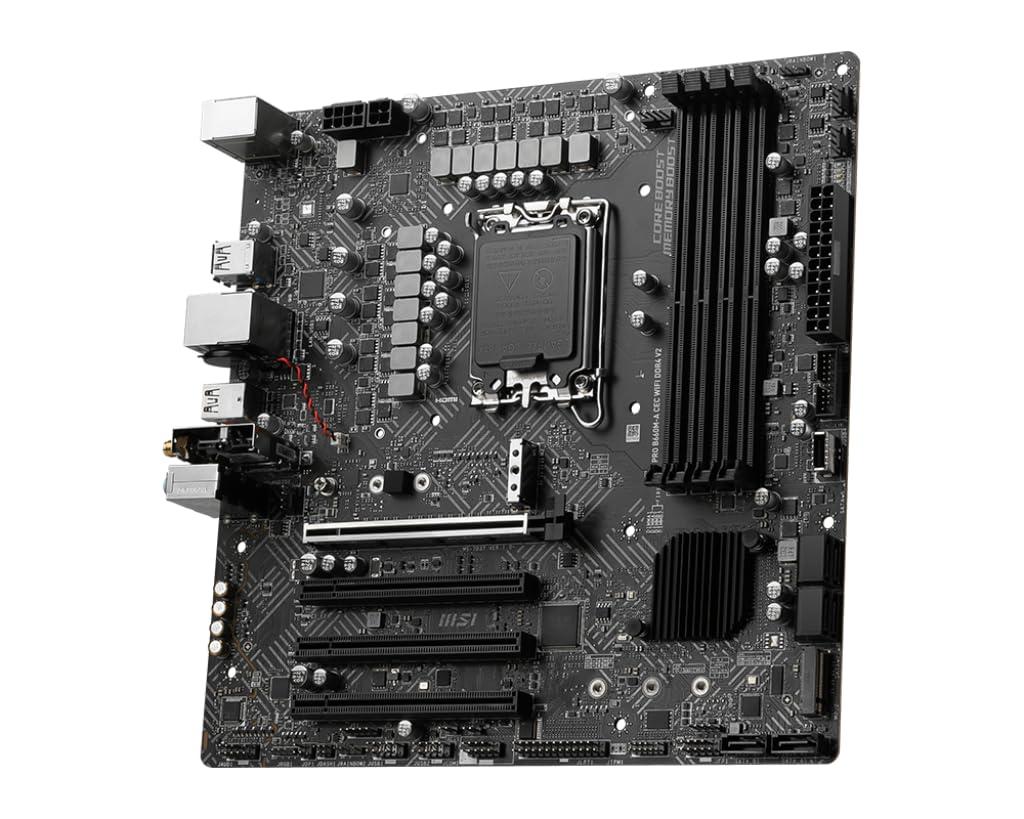 MSI MSI PRO B660M-A CEC WiFi DDR4 V2 Micro ATX Motherboard (Renewed)
