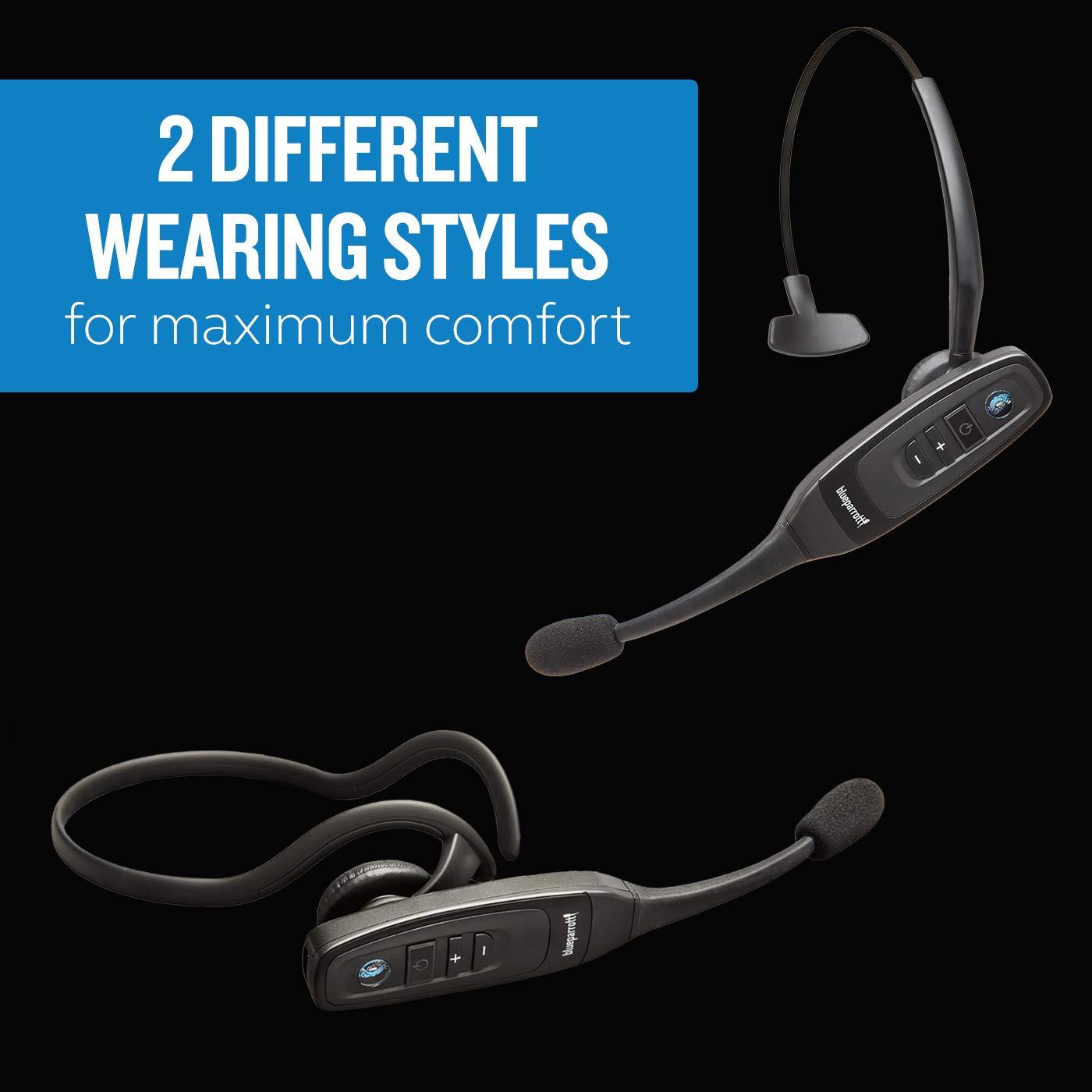 BlueParrott BlueParrott C400-XT Trucker Bluetooth Headset  Industry Leading Sound with Long Wireless Range & Extreme Comfort for All-Day Wear - Ideal for Anyone On-The-Go, Up to 24 Hours of Talk Time, Black