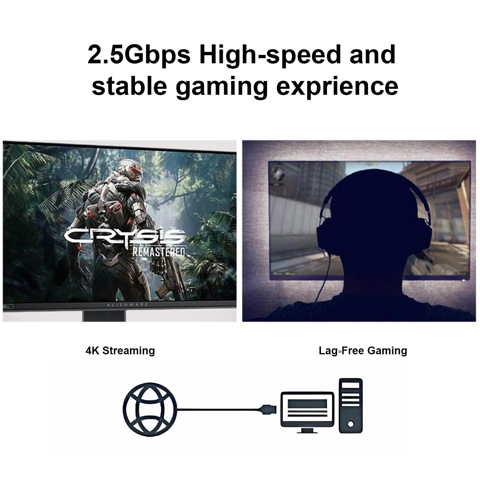 QSFPTEK QSFPTEK 2.5GBase-T PCIe Network Adapter, RTL8125B, 2*RJ45 PCI-E Based Ethernet Network Interface Card, 2.5GBase-T Gigabit NIC with Standard and Low-Profile Brackets Included