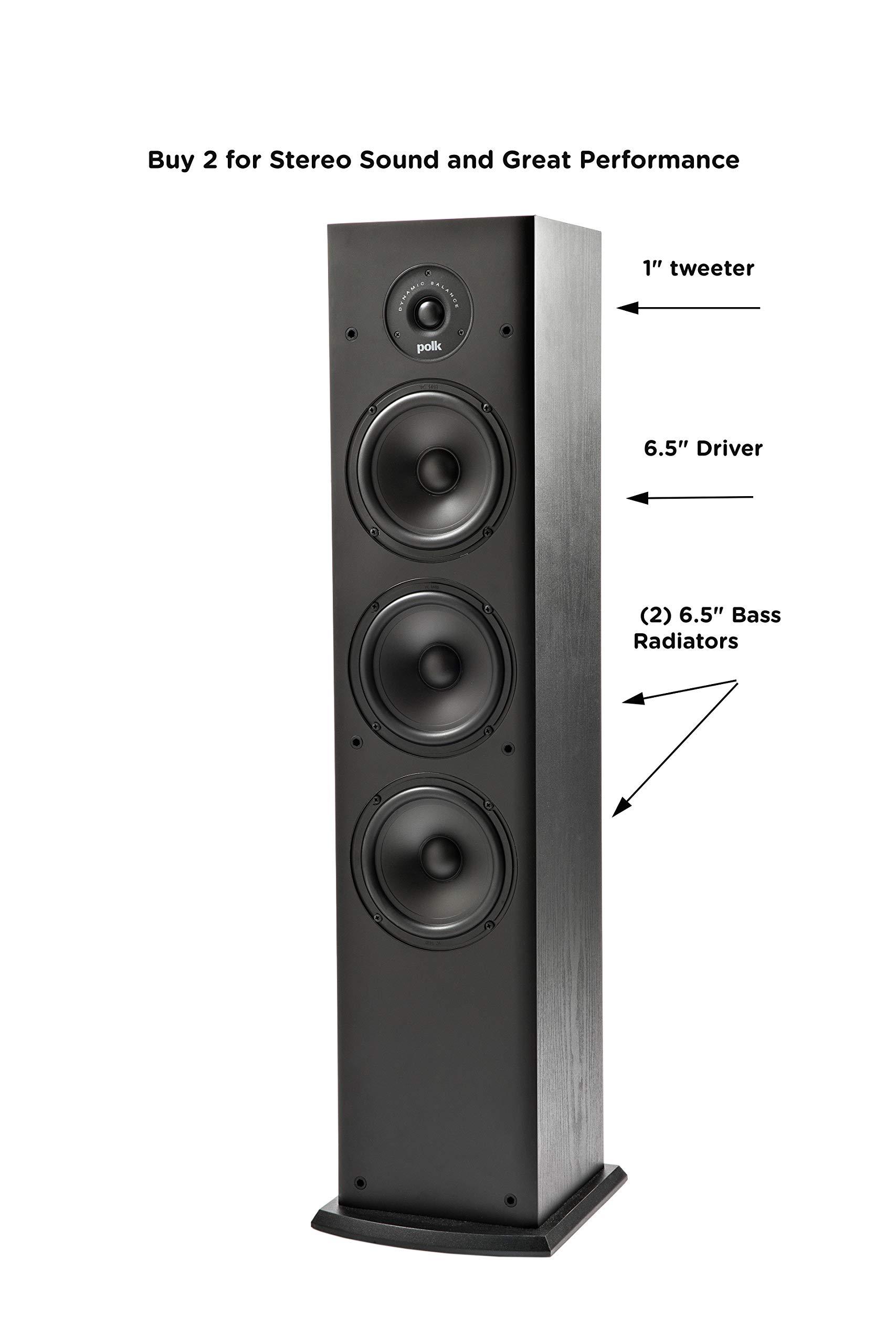 Polk Audio Polk Audio T Series 3 Channel Home Theater Bundle | Includes One (1) T30 Center Channel & Two (2) T50 Tower Speakers | Dolby and DTS Surround