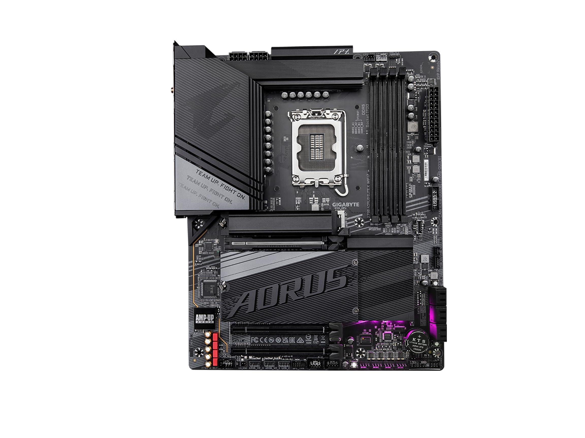 GIGABYTE GIGABYTE Z790 AORUS Elite X WIFI7 (LGA 1700/ Intel/ Z790 X/ATX/ DDR5/ 4* M.2/ PCIe 5.0/ USB 3.2 Type-C/Wi-Fi 7/2.5GbE LAN/Q-Flash Plus/EZ-Latch Plus/Motherboard)