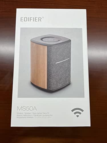 Edifier Edifier WiFi Smart Speaker Without Microphone, Works with Alexa, Supports AirPlay 2, Spotify,Tidal Connect, 40W RMS One-Piece Wi-Fi and Bluetooth Sound System, No Mic, MS50A