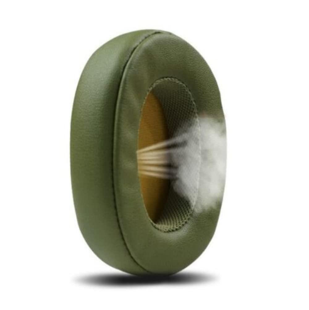 HIQUE Replacement Ear Pads for Skullcandy Hesh 3/ANC/Evo and Crusher Wireless/ANC/Evo/360 and Venue ANC Over-Ear Headphones,Protein Leather and Memory Foam Cushions Ear Muffs Covers - Khaki