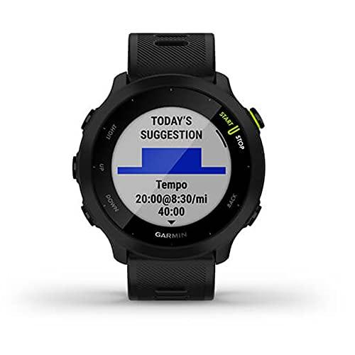 Garmin Garmin Forerunner 55 GPS Running Watch (Black) with 2-Pack Screen Protector Bundle