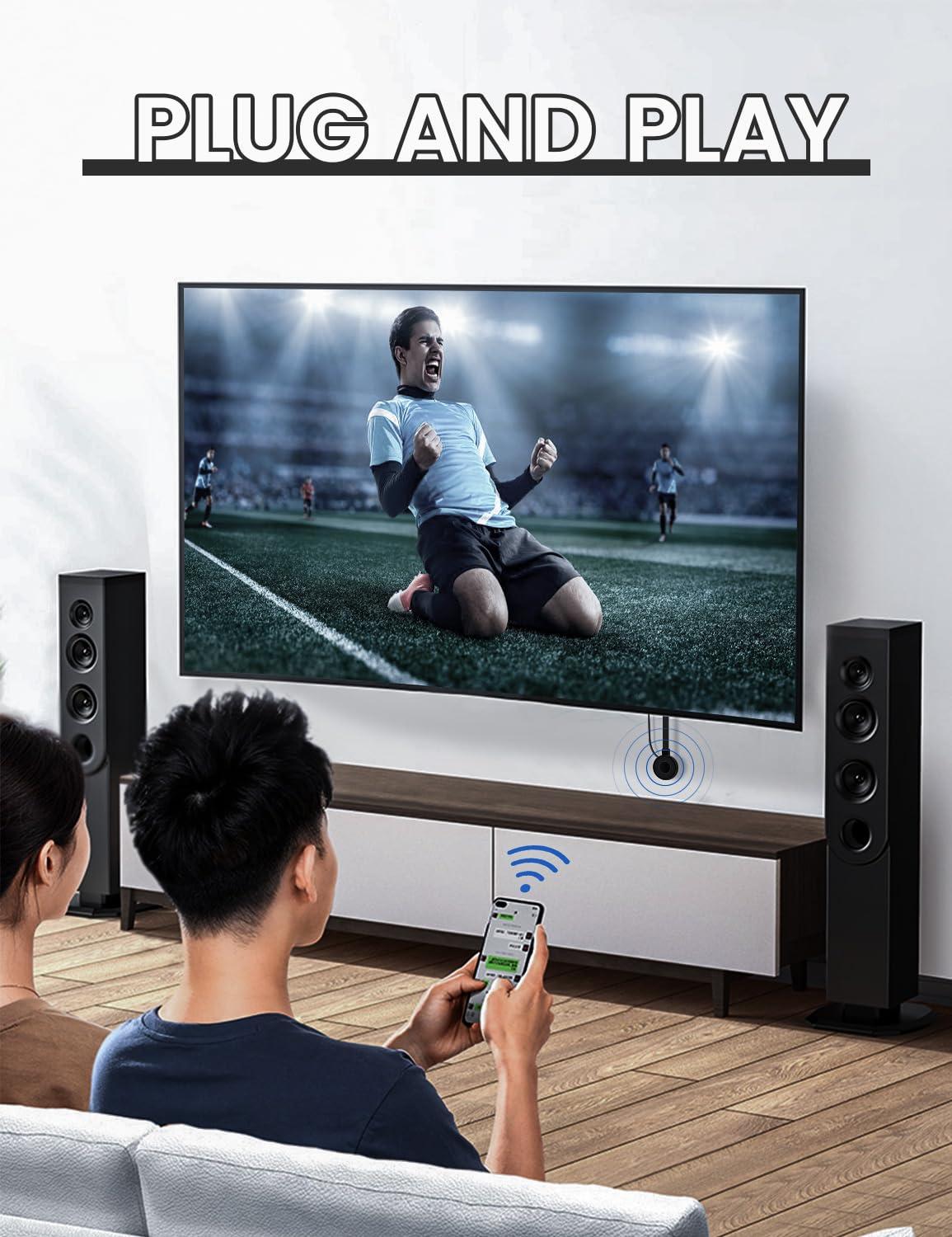 PEDUMMY Wireless HDMI Display Dongle Adapter, Plug & Play 1080P/60Hz, 2.4/5G Streaming from Laptop,Smartphone to HDTV, Monitor, Projector,Supports iOS, Android,Windows,Mac OS