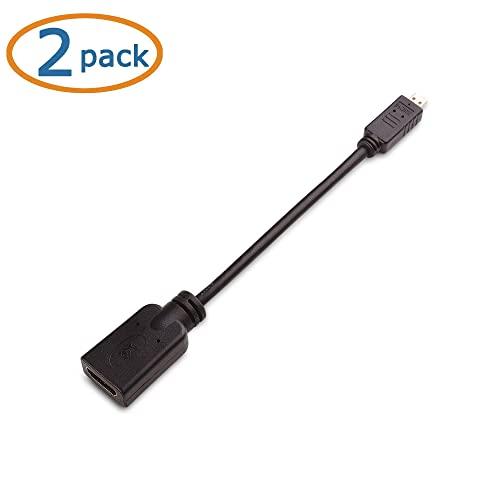 Cable Matters Cable Matters High Speed HDMI to Mini HDMI Cable (Mini HDMI to HDMI) 4K Resolution Ready 15 Feet & 2-Pack Micro HDMI to HDMI Adapter