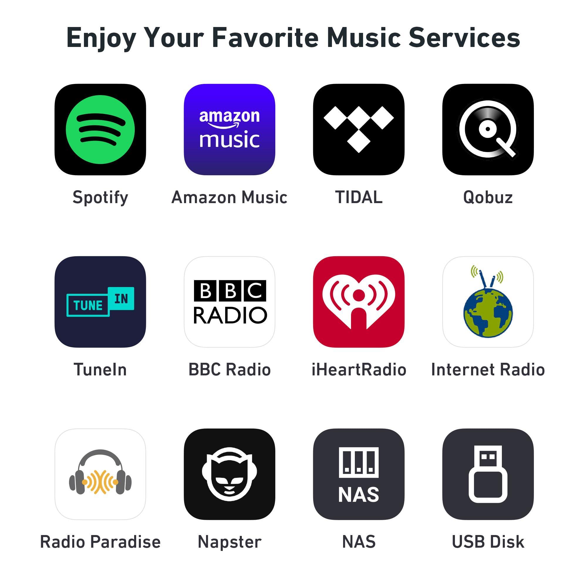 Arylic Arylic S10+ AirPlay Audio Receiver, Multiroom Stereo with SPDIF Out, WiFi & Bluetooth Music Streamer, Streams HD Lossless Music from Spotify, Amazon Music,Tidal etc.