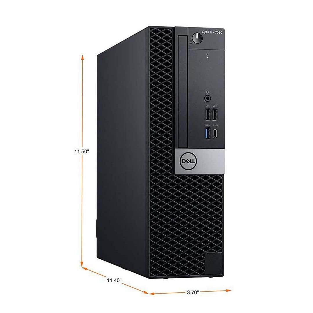 Dell Dell Optiplex 7060 SFF Desktop Computer PC | Intel 8th Gen i7-8700 (6 Core) | 32GB DDR4 Ram 512GB NVMe M.2 SSD | Built-in WiFi & Bluetooth | Windows 11 Pro | Wireless Keyboard & Mouse(Renewed)