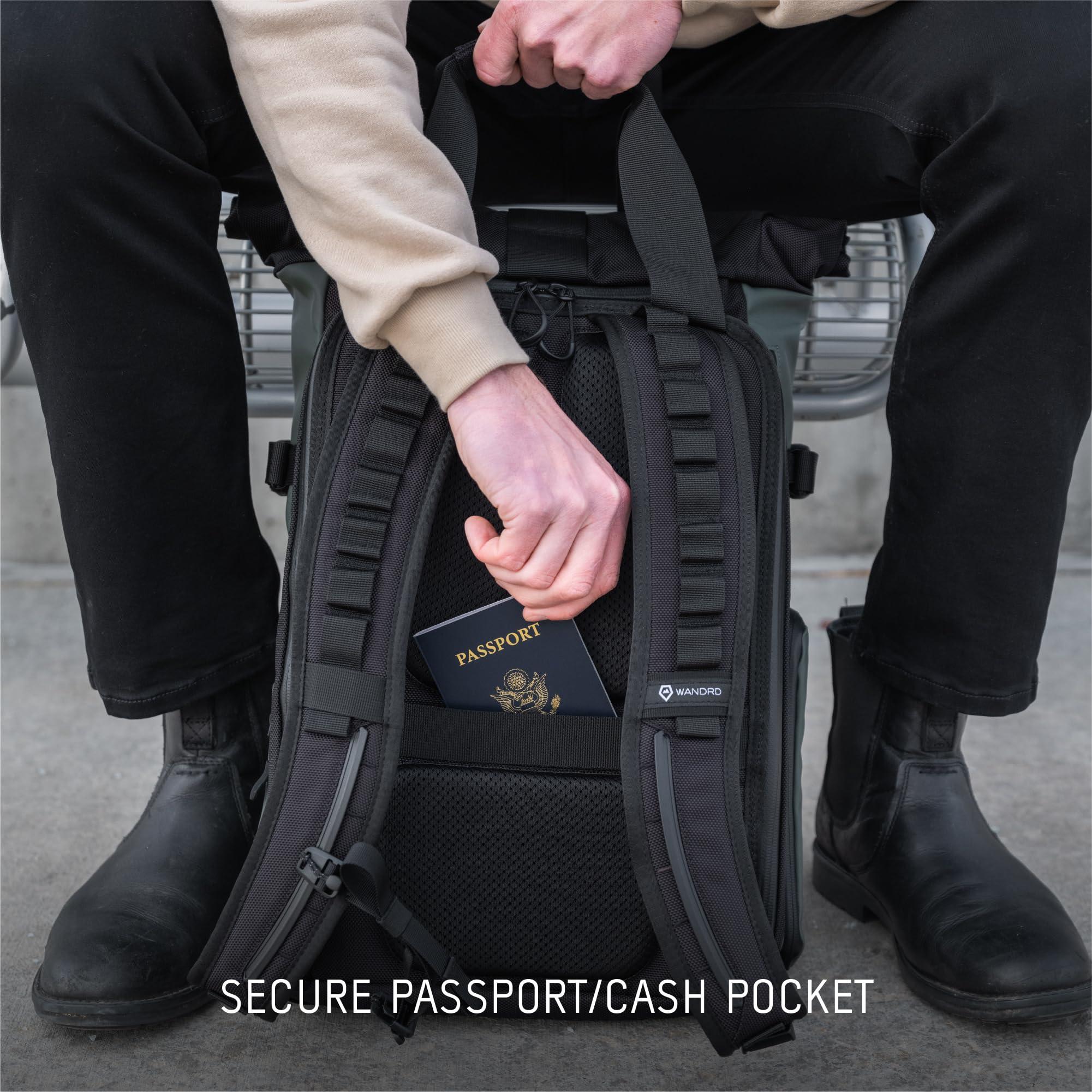 WANDRD WANDRD PRVKE 21L, V3 Backpack: Weather-Resistant Travel & Camera Backpack with Laptop Sleeve, Quick Side Access, Clamshell Opening Ideal Photography & Travel Bag (Black)