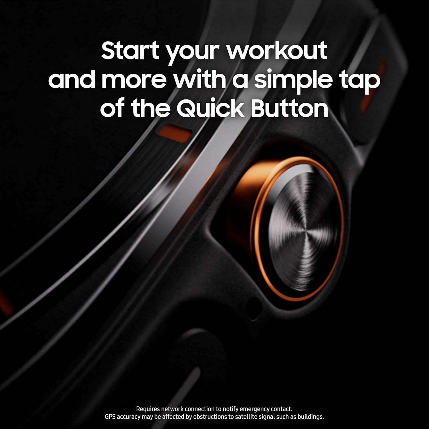 SAMSUNG SAMSUNG Galaxy Watch Ultra 47mm LTE AI Smartwatch Titanium Gray with Black Band (Renewed)