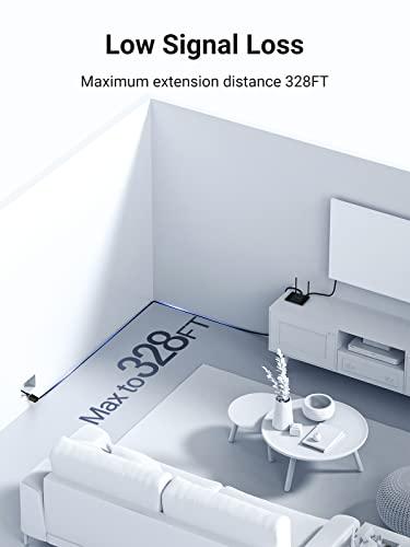 UGREEN UGREEN RJ45 Coupler Ethernet Extender Connector 10 Pack Inline Coupler Cat7 Cat6 Cat5e Ethernet Cable Adapter Female to Female Black