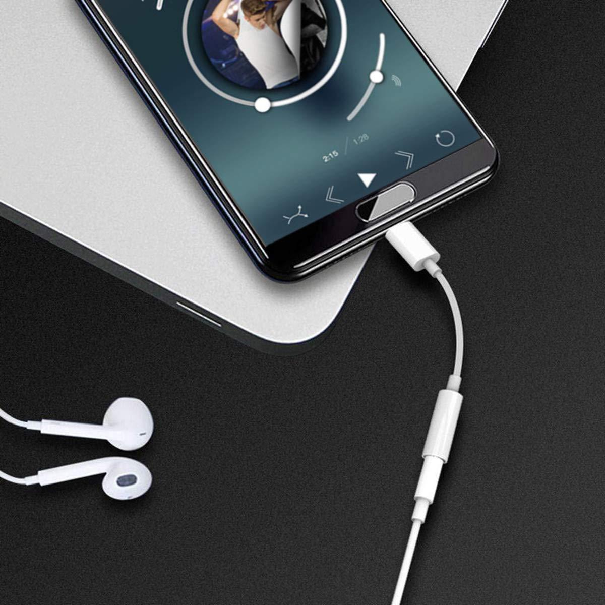 Wahbite Apple USB C to 3.5mm Headphone Jack for iPad Pro 2018/2019/ 2020 MacBook Pro, Type C to Aux Earphone Dongle Compatible with Pixel 4XL/3/3 XL/2/2 XL, Samsung Sony HTC Moto ect.