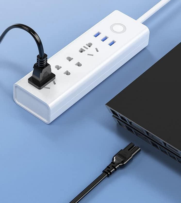 IJP 5FT TV Power Cord Samsung TV Extend Cable for Samsung TV 24" 32" 40" 43" 48" 49" 50" 55" 60" 65" 75" UN40 UN43 UN48 UN49 UN50 UN55 UN60 UN70 UN75 UN78, Smart 4K TV LG, TCL TV 2 Prong AC Power Cord