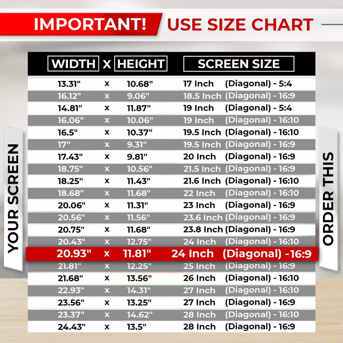 SightPro SightPro 24 Inch 16:9 [2 Pack] Computer Privacy Screen Filter for Monitor - Privacy Shield and Anti-Glare Protector