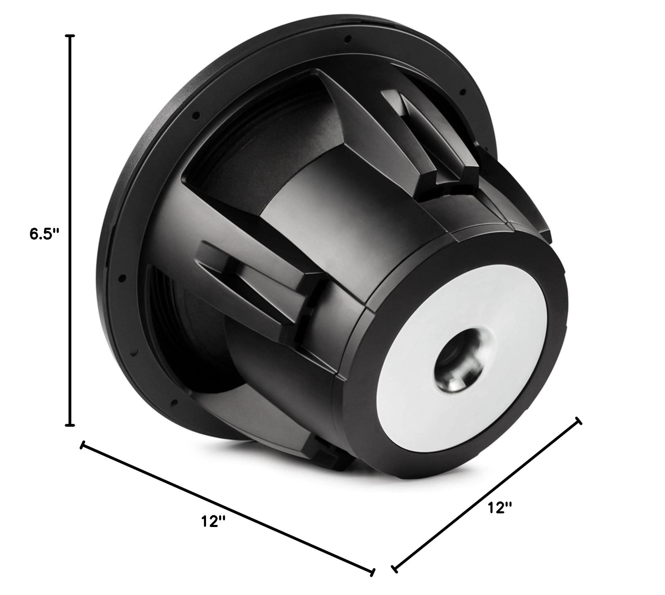 Alpine Alpine R2-W12D2 12" 2250W Peak Dual 2-Ohm Subwoofer R2-A150M 1500W RMS Monoblock Amplifier Bundle - Ultimate R-Series Car Audio Upgrade