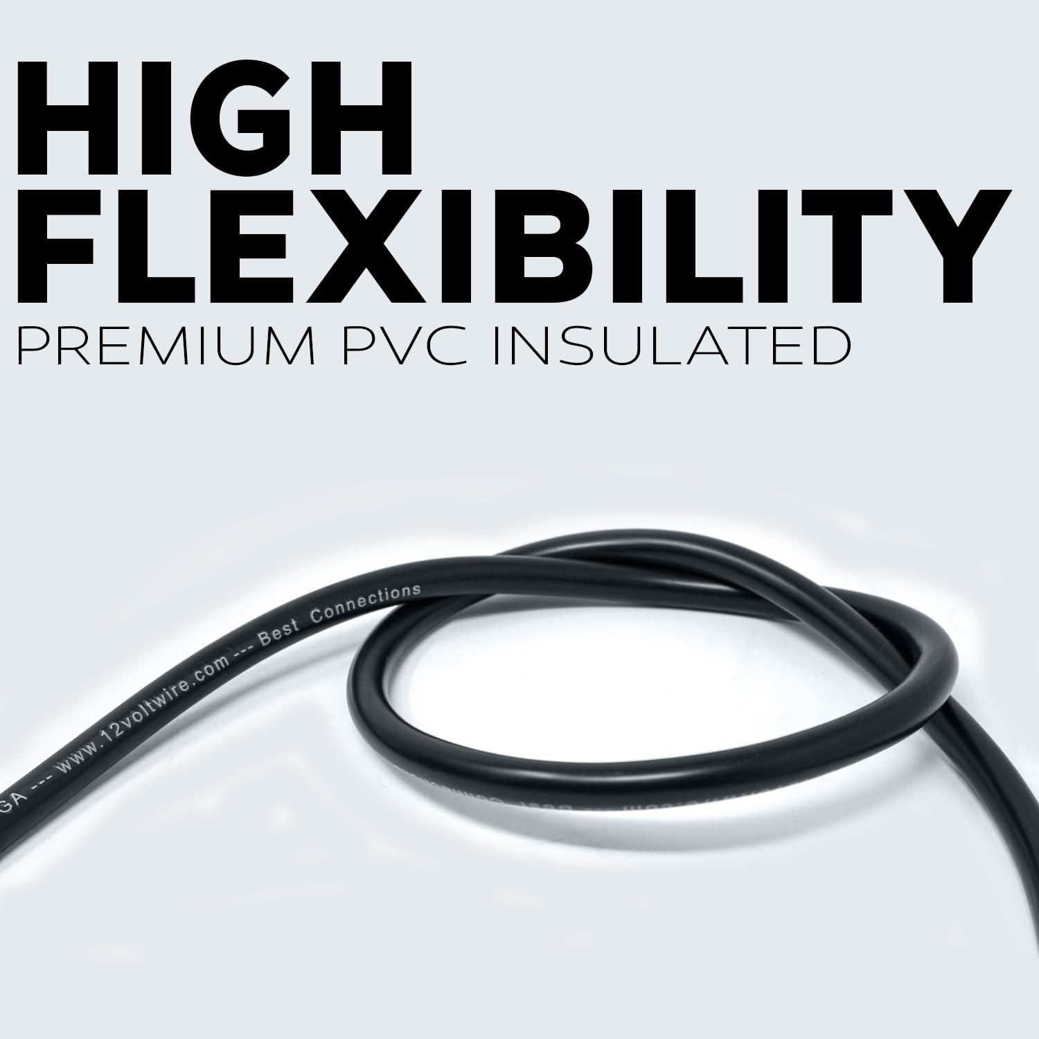 BEST CONNECTIONS BEST CONNECTIONS 7 Way Trailer Wire (25 Feet) Heavy Duty 14 Gauge 7 Conductor Insulated Cable Durable, Weatherproof, Color-Coded 7 Way Trailer Wiring Extension for RV Trailer and Automotive