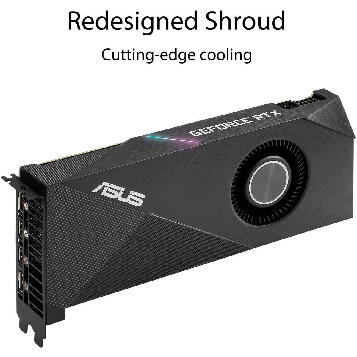 ASUS ASUS GeForce RTX 2060 Super 8G Turbo Edition GDDR6 HDMI DisplayPort Graphics Card (TURBO-RTX2060S-8G-EVO)