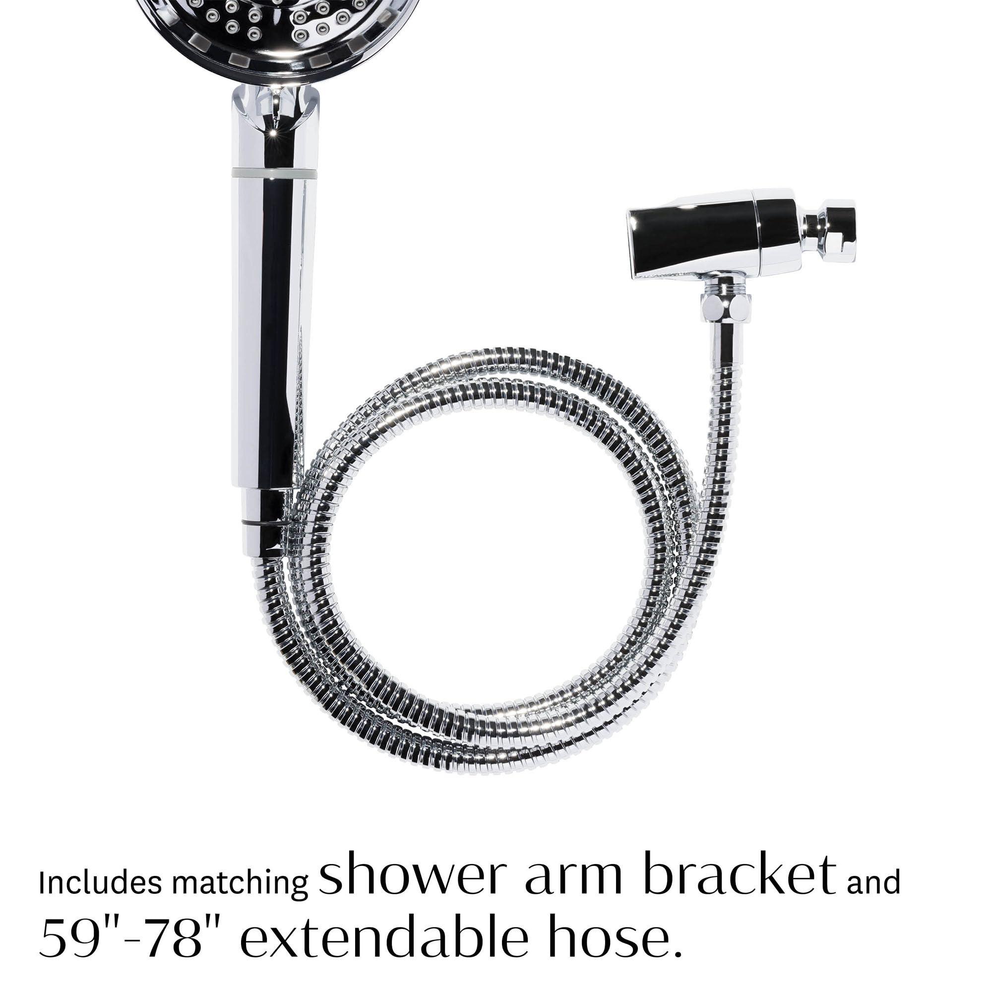 T3 Micro T3 Source Hand-Held Showerhead | Adjustable Hand Held Chrome Shower Head with Chlorine Filter | Mineral Filter Reduces Free Chlorine and Hydrogen Sulfide