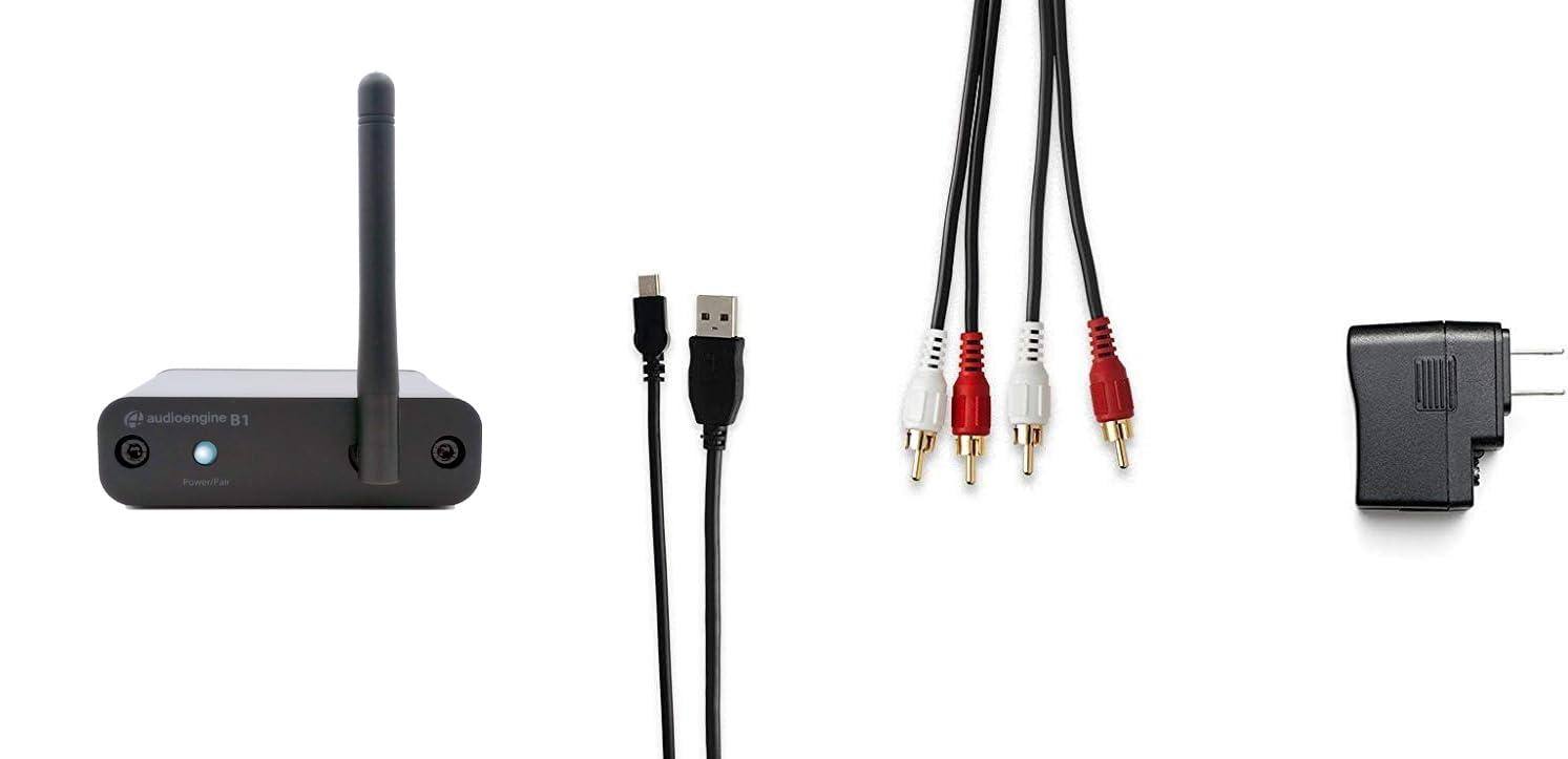 Audioengine Audioengine B1 Bluetooth Receiver for Older Classic Stereo Speakers and Sound Systems - 5.3 Long Range HiFi Wireless Up to 32 Bit Audio Music Streamer