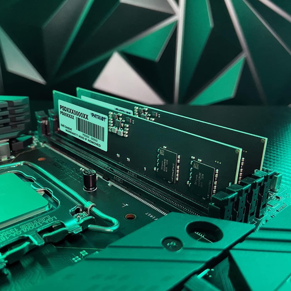 Patriot Memory Patriot Memory Signature DDR5 RAM 16GB (2X8GB) 5600MHz CL46 UDIMM Desktop Memory Kit - PSD532G5600K