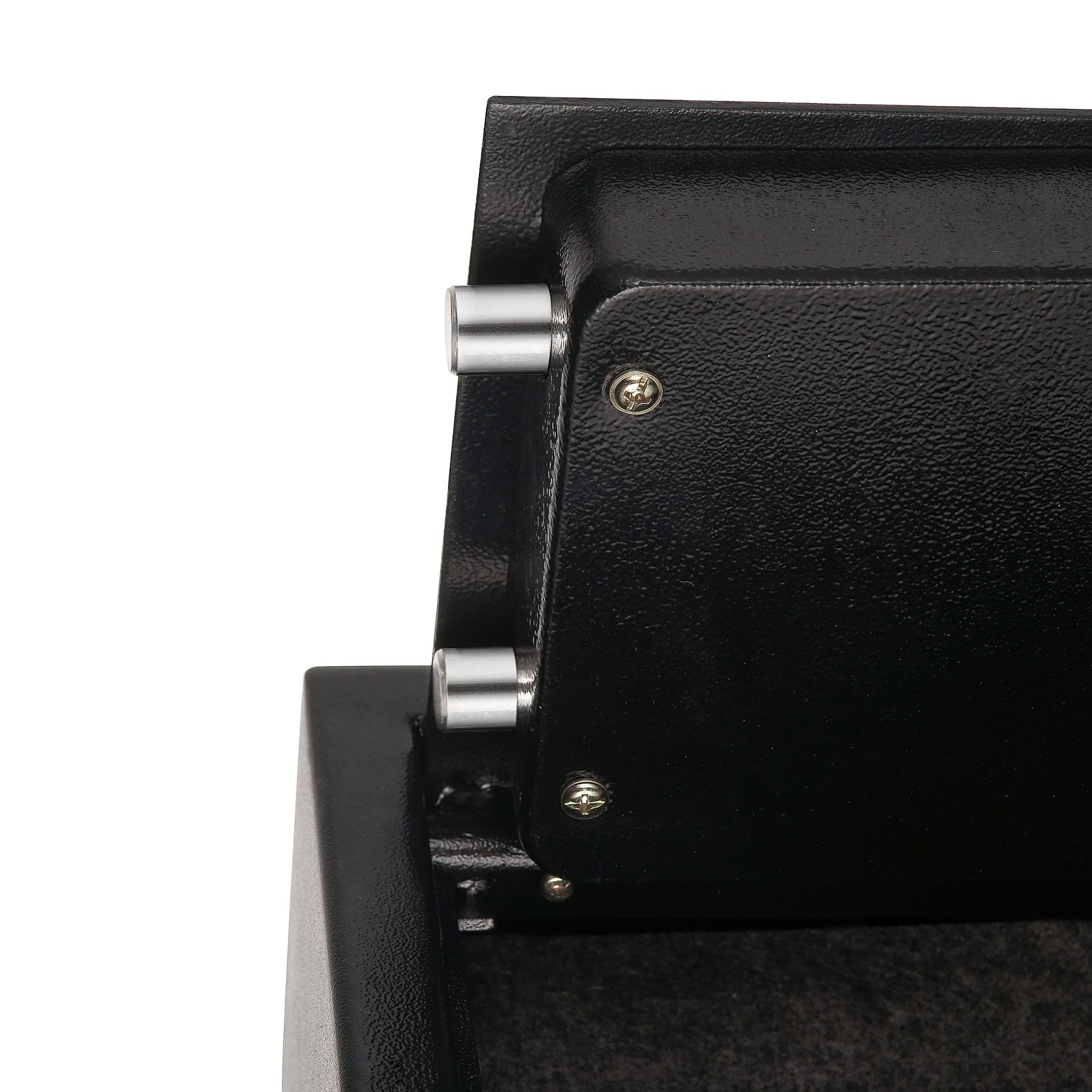 Paragon Lock & Safe Paragon Safes SAFES 7730 Digital Security Drawer Safe with 2 Keys Solid Steel Lockbox for Drawer, Closet, or Vehicle (Dark Gray), 83-DT5914