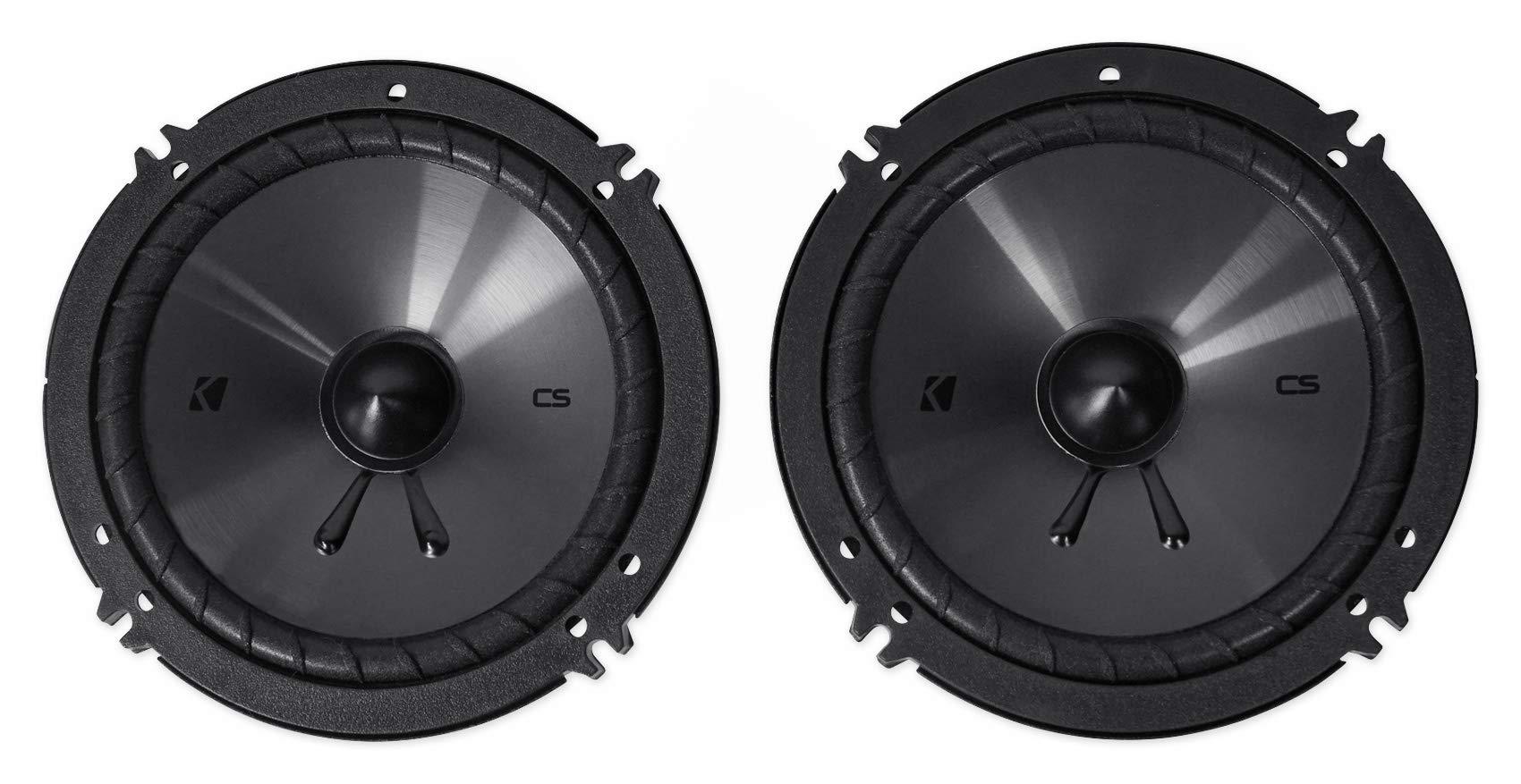 KICKER KICKER 2 Pairs 46CSS654 6.5" 600 Watt 4-Ohm Car Audio Component Speakers CSS65