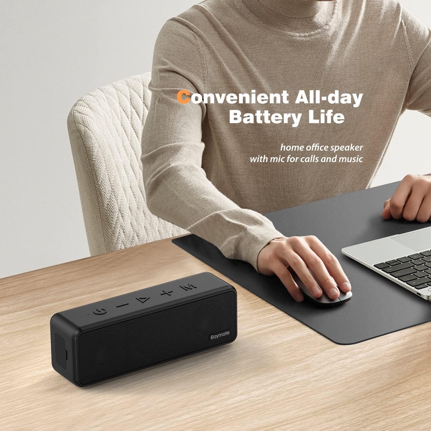 Raymate Raymate Bluetooth Speakers, 20W IPX7 Waterproof Speaker Wireless Bluetooth-V5.0, HiFi Stereo Sound, 1000mins Playtime, Portable Speaker for Home, Outdoor, Party