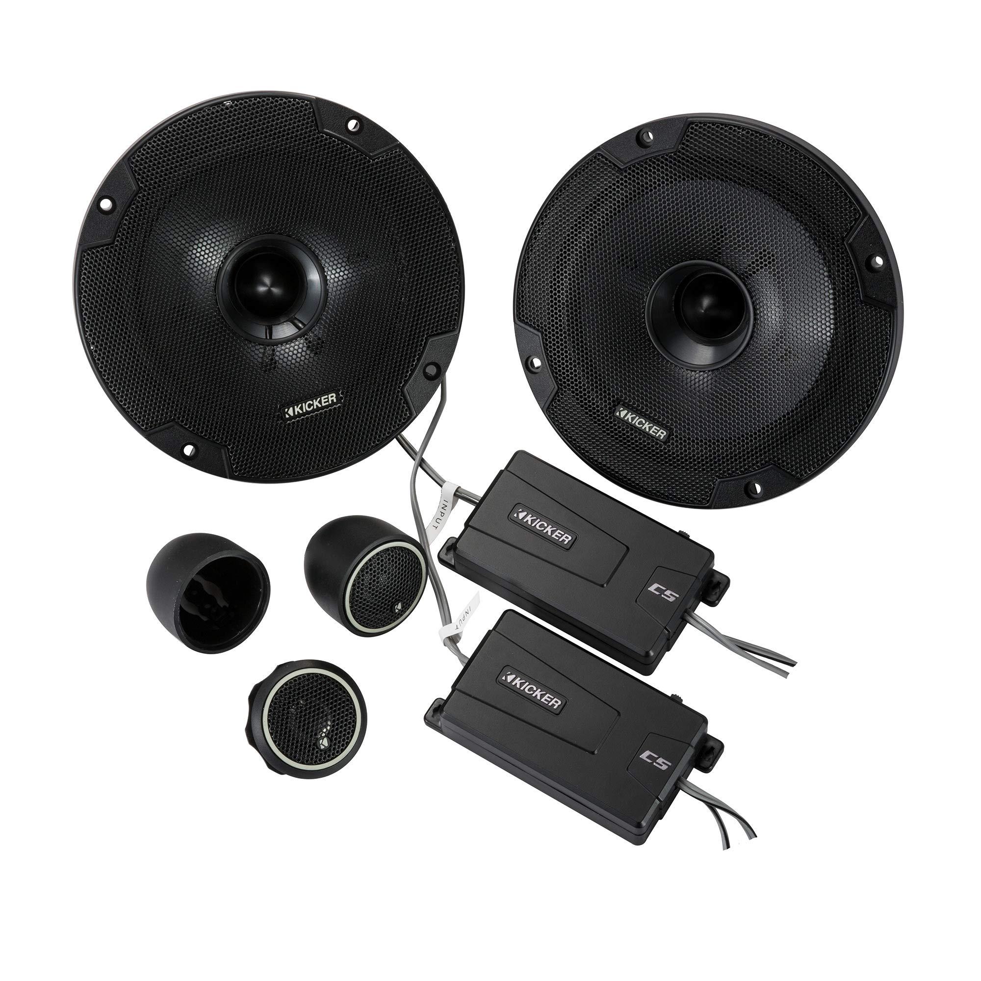 KICKER Kicker 46CSS654 CS-Series CSS65 6.5-Inch (160mm) Component System with .75-inch tweeters w/ 46CSS674 6.75" Component Bundle