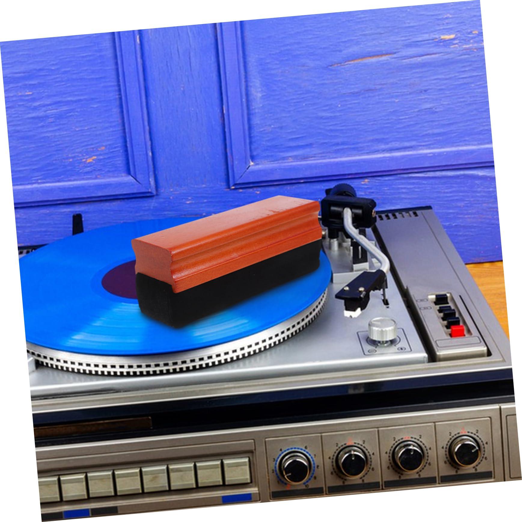 Yardenfun Yardenfun Vinyl Record Cleaner Sponge Brush for Dust Wood Handle Vintage Record Player Duster Safe Reliable