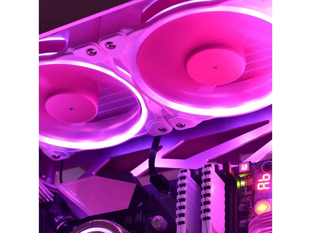 Leslied ID-Cooling PINKFLOW 240 Pink Symphony ARGB Light Effect Integrated Water-Cooled CPU Cooler