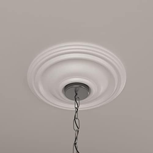 Ekena Millwork Ekena Millwork CM14TR Traditional Ceiling Medallion, 14 3/4"OD x 1 3/4"P (Fits Canopies up to 4"), Factory Primed
