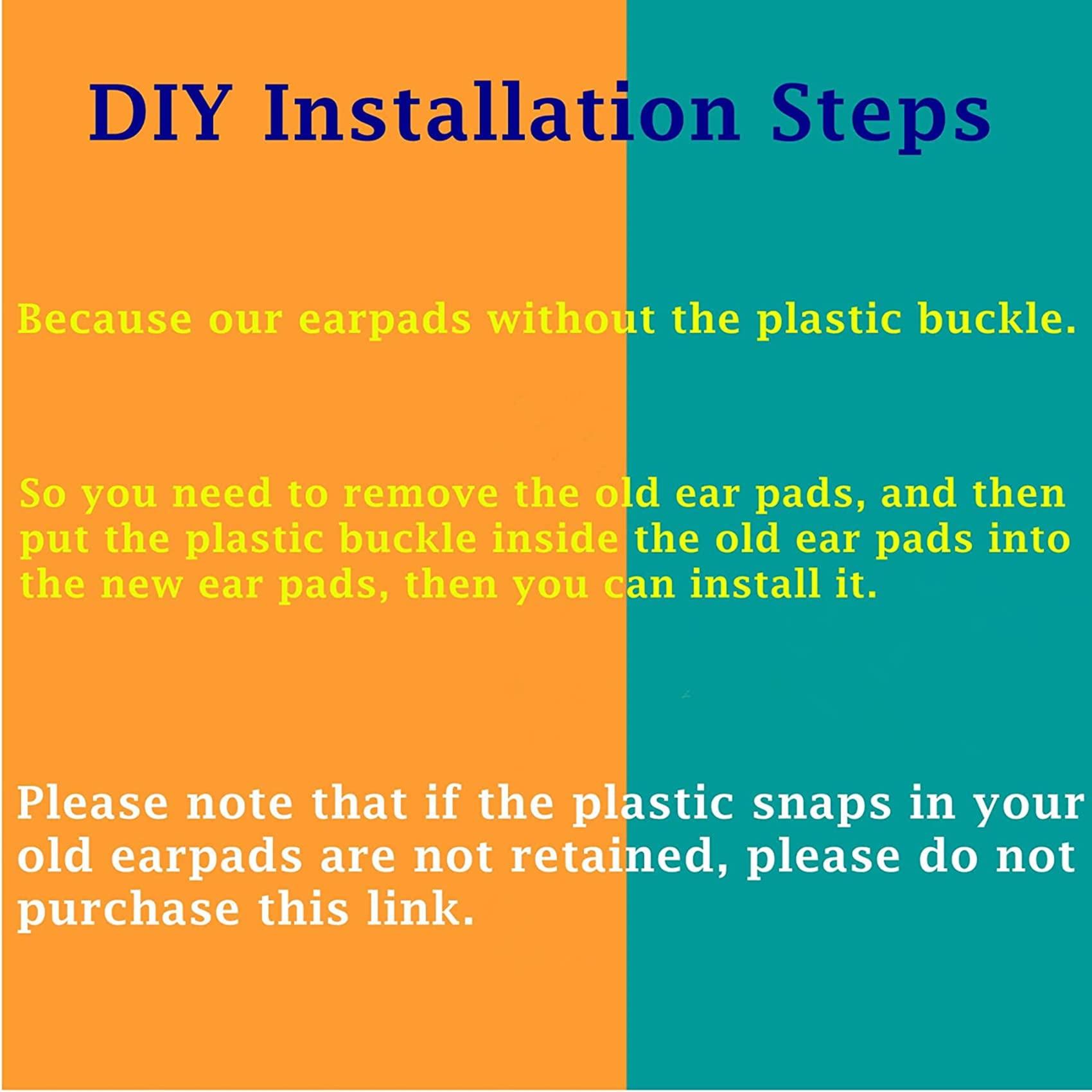 TaiZiChangQin TaiZiChangQin HA-NC250 Ear Pads Cushions Replacement Compatible with JVC HA-NC250 HA-NC260 HA NC250 NC260 Headphone (Protein Leather Earpads)