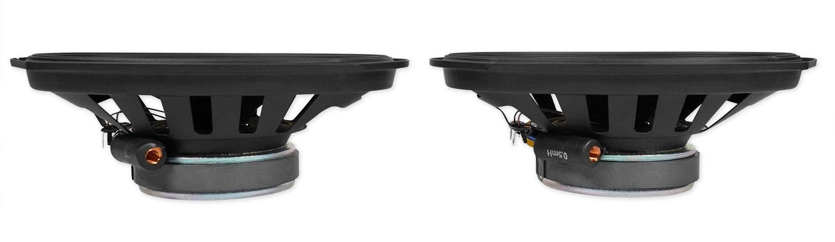 Alpine Pair Alpine S-S69 260 Watt 2-Way Car Audio Speakers Bundle with METRA 72-5600 Speaker Wire Harness & METRA 82-3004 6x9 Speaker Adapter Compatible with 2015-2017 Chevrolet Chevy Tahoe (3 Item)