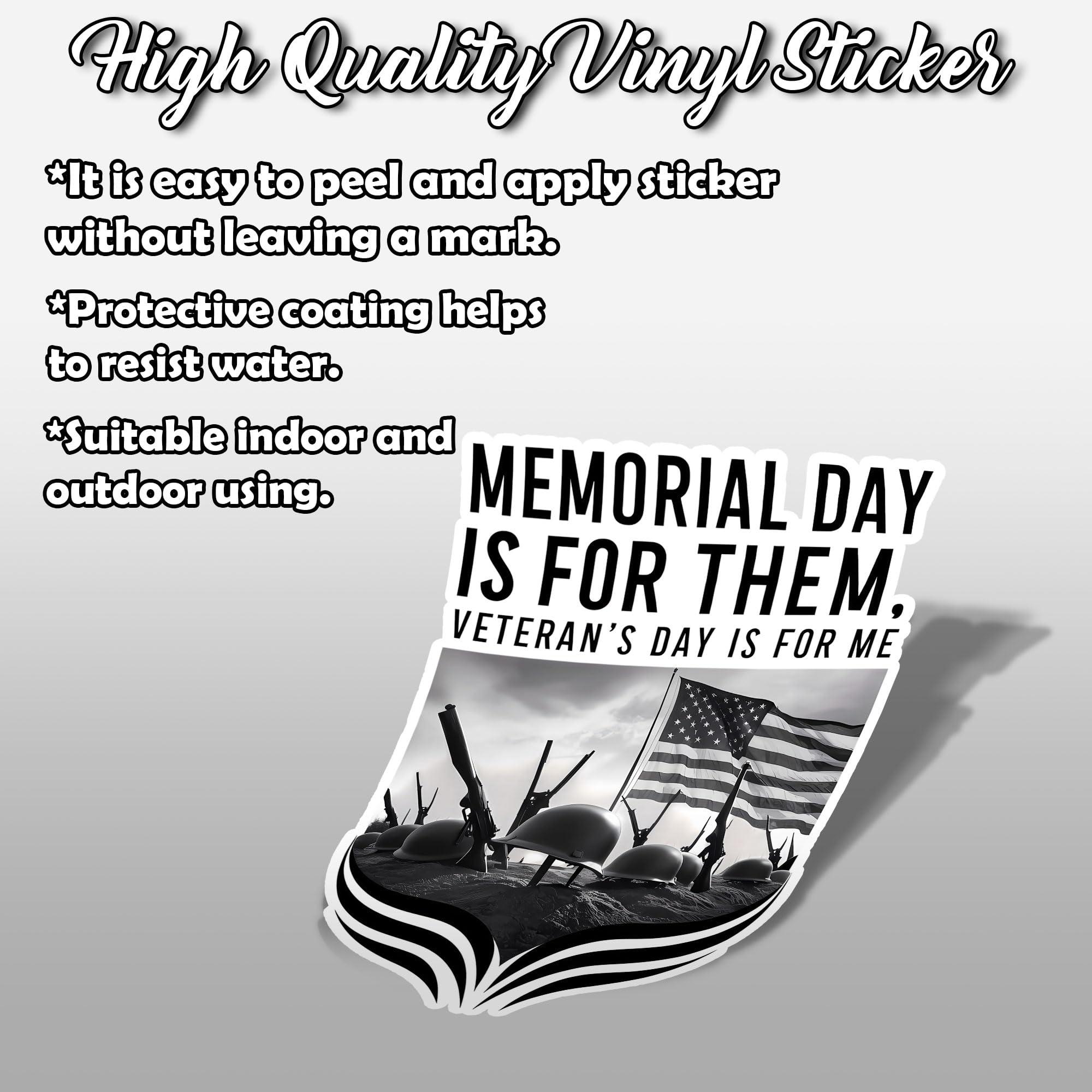 9YLOVEMM 9YLOVEMM Respect and Remember for Those Who Served Meme Funny Sticker for Car Body, Phones, Laptop, Windows, Computers, Tumbler, Mug, Helmets, 2 Inches, White