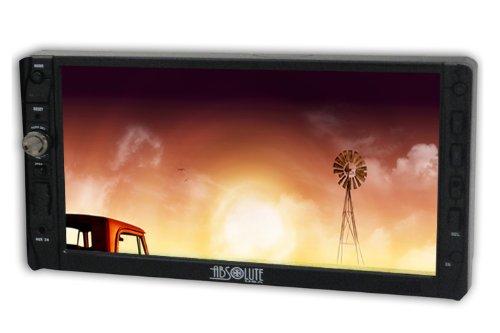 Absolute Absolute DD-3000ABT 7-Inch Double Din Multimedia DVD Player Receiver with Touch Screen System Display and Detachable Front Panel Built-in Bluetooth