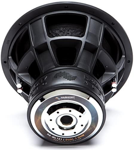 Harmony Audio Harmony Audio HA-ML151 Monolith 15" Car Stereo Competition SPL Sub 3200W Dual 1 Ohm Subwoofer