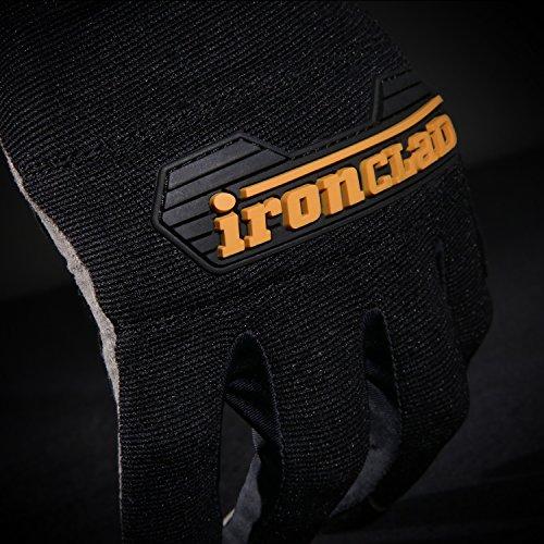 Ironclad Ironclad General Utility Work Gloves GUG, All-Purpose, Performance Fit, Durable, Machine Washable, Sized X-Large, (1 Pair) Black