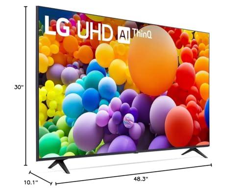 LG LG 55UT7570PUB 55-Inch UT75 Series LED Smart TV 4K (2024) Bundle with Deco Gear 2X 4K HDMI 2.0 Cable w/Copper Conductors & CPS Exclusive 26 Month Protection Pack (BEACH-CPS-261000)