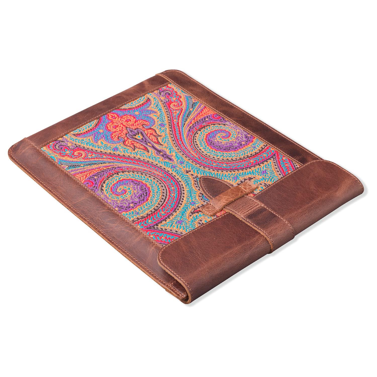 Londo Londo Genuine Leather Sleeve Bag for 11\'\' iPad Pro - iPad Air - iPad(9 - 10th Generation) - Small - Brown