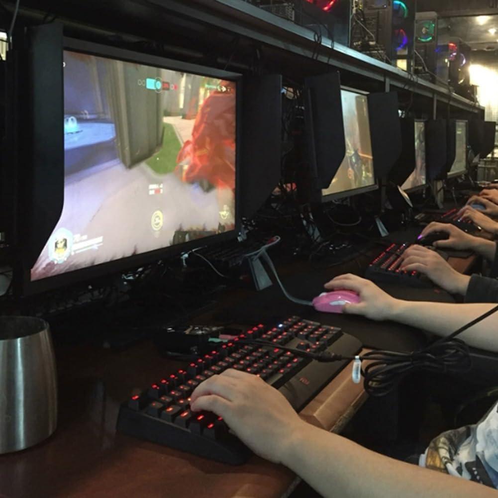 EXQST EXQST Desktop Computer Monitor Hood, Anti-Glare Laptop Sun Shade, Video Monitor Hood Sunshade Sunhood, 29-34-inch Adjustable, Privacy Protection, for Office, Play Games