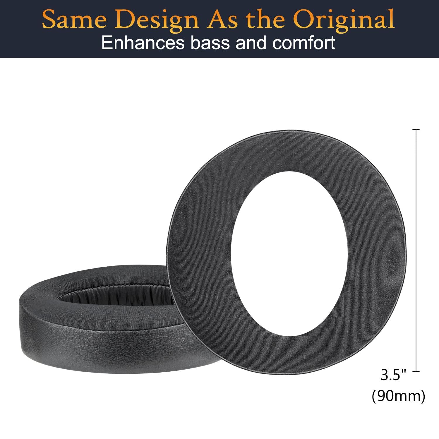 SOULWIT SOULWIT Replacement Earpads for Sony New Gold Wireless PlayStation PS4 (2018 Version) Headset, Ear Pads Cushions with High-Density Foam (CUHYA-0080 CG Black)