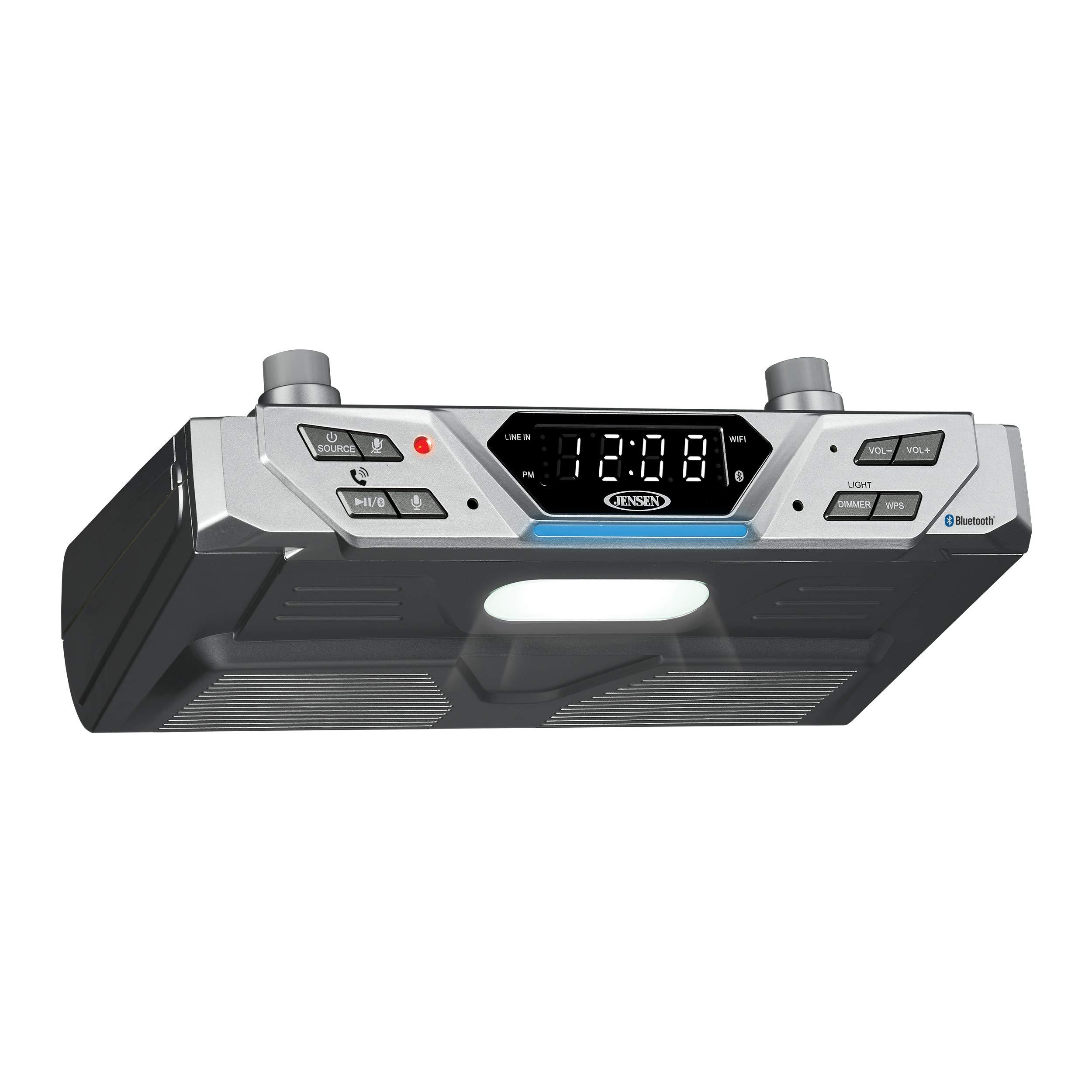 Jensen(r) Jensen Under Cabinet Bluetooth Music System with Alexa Far-Field and Tap to Talk