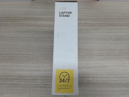 Nulaxy Nulaxy Telescopic 360 Rotating Laptop Stand for Desk Adjustable Height Swivel Pull Out Design Ergonomic Laptop Riser Fits All 10-17" Laptops Computer MacBook, Silver