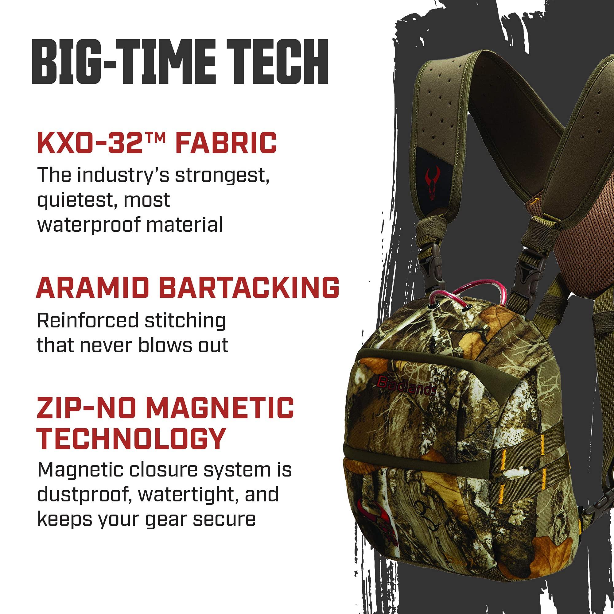 Badlands Badlands Camouflage Tactical Bino X Hunting Binocular Case Hydration Compatible, Realtree Edge